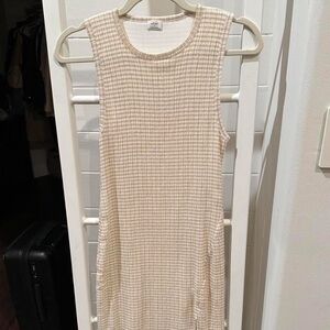 Wilfred Cream Sleeveless midi Dress